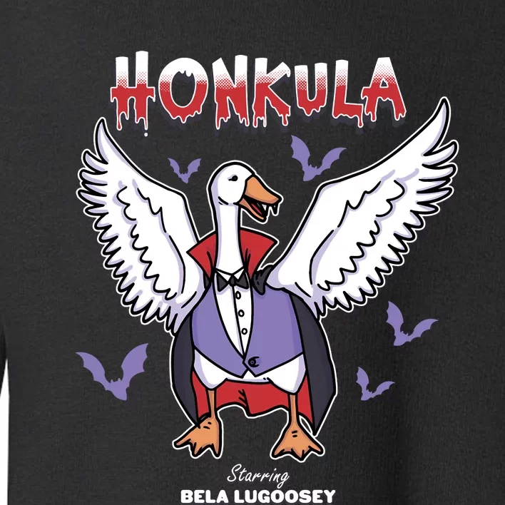 Honkula Funny Vampire Halloween Goose Meme Honkus Ponkus Toddler Sweatshirt