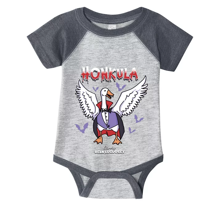 Honkula Funny Vampire Halloween Goose Meme Honkus Ponkus Infant Baby Jersey Bodysuit