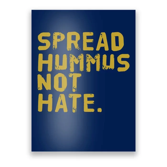 Hummus Funny Vegan Vegetarian Spread Hummus Poster