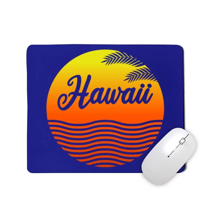 Hawaii Family Vacation Matching Sunset Illustration Gift Mousepad