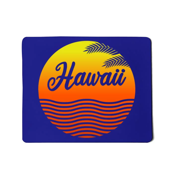 Hawaii Family Vacation Matching Sunset Illustration Gift Mousepad