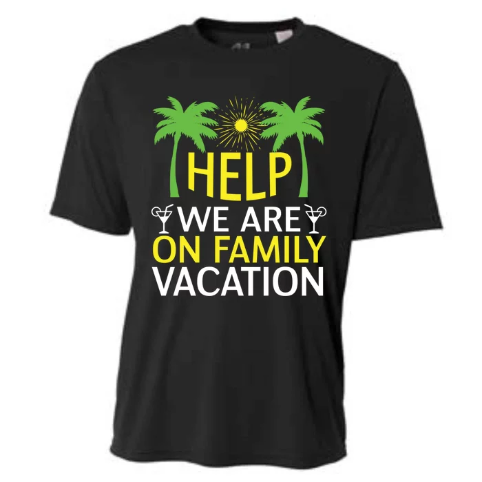 Help Family Vacation Cruise Ladies Summer Beach Gift Cooling Performance Crew T-Shirt