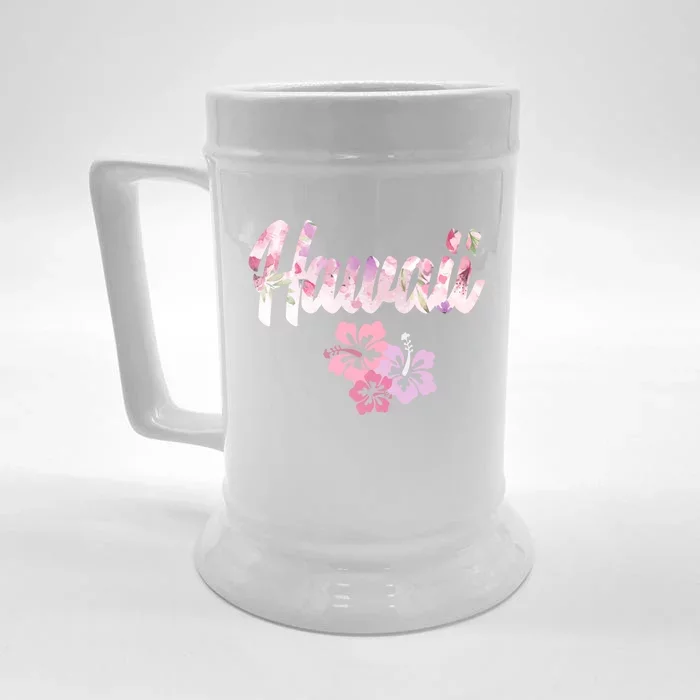 Hawaii Family Vacation Matching Great Gift Front & Back Beer Stein