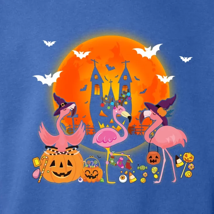 Happy Flamingoween Witch Pumpkin Mummy Flamingo Halloween Great Gift Toddler Hoodie