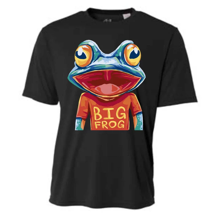 Happy Frog With Big Eyes Cooling Performance Crew T-Shirt