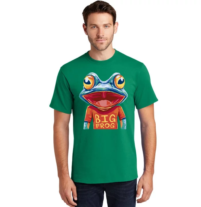 Happy Frog With Big Eyes Tall T-Shirt