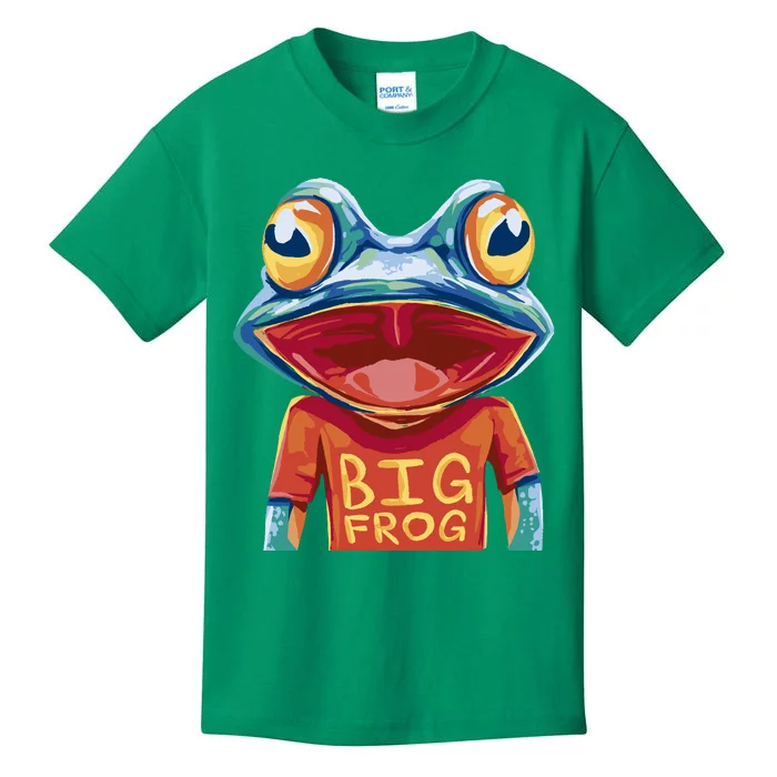 Happy Frog With Big Eyes Kids T-Shirt