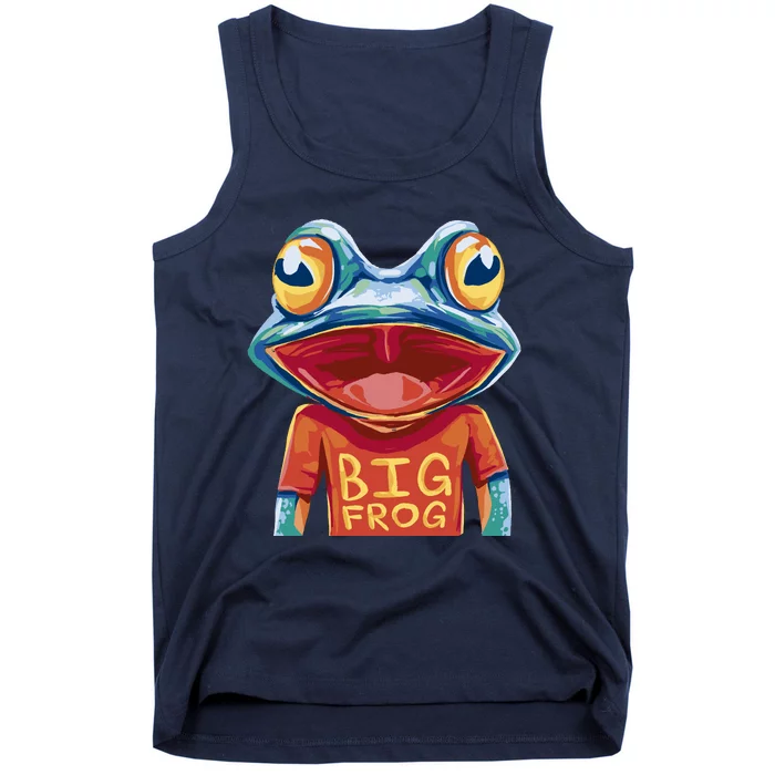 Happy Frog With Big Eyes Tank Top