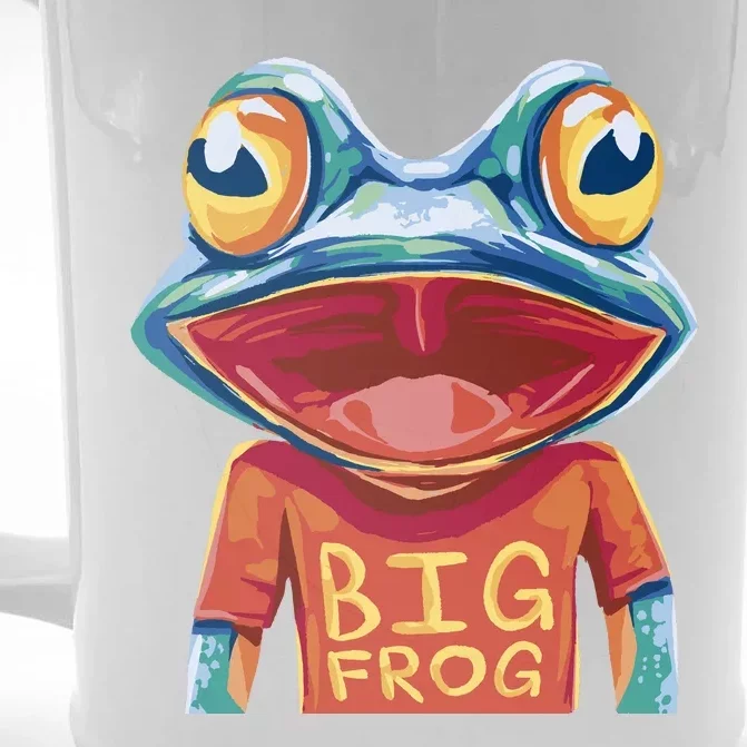 Happy Frog With Big Eyes Front & Back Beer Stein