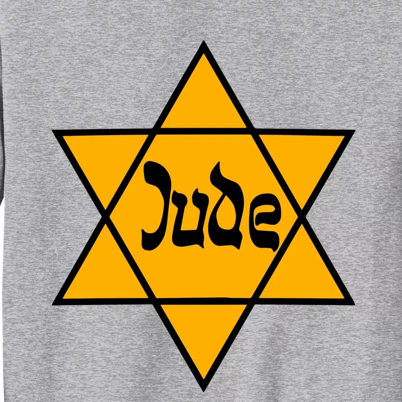 Hillel Fuld Wearing Dude Israel Star Tall Sweatshirt