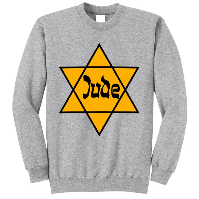 Hillel Fuld Wearing Dude Israel Star Tall Sweatshirt