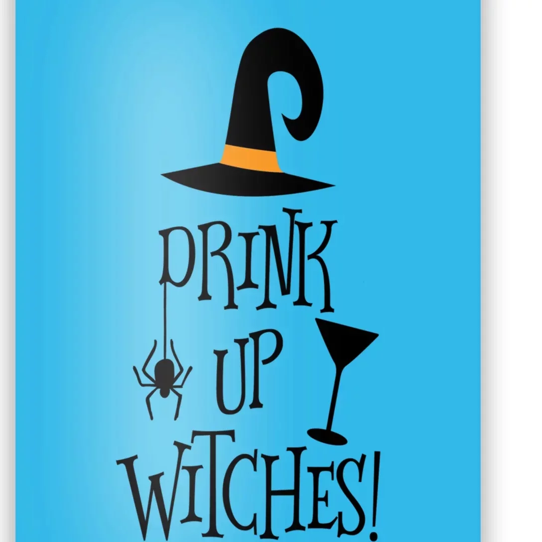 Halloween Funny Witch Up Witches Drunk Wine Beer Booze Gift Poster