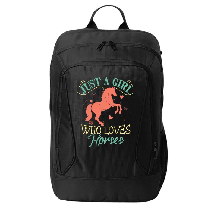 Horse For Wo Teens Girl Horse Lover City Backpack