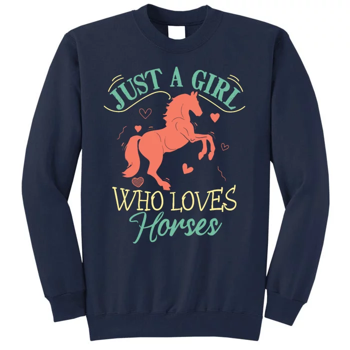 Horse For Wo Teens Girl Horse Lover Tall Sweatshirt