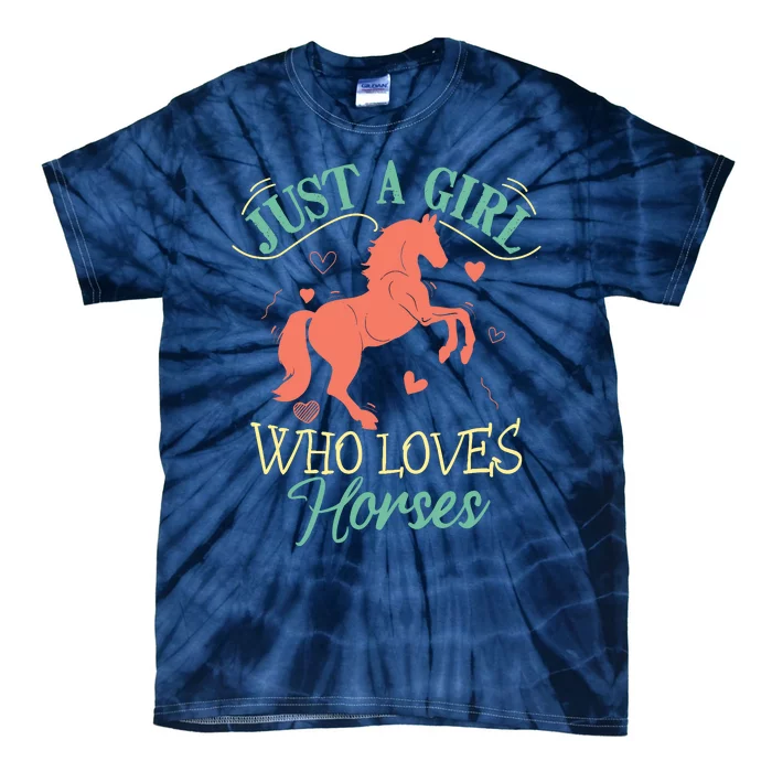 Horse For Wo Teens Girl Horse Lover Tie-Dye T-Shirt