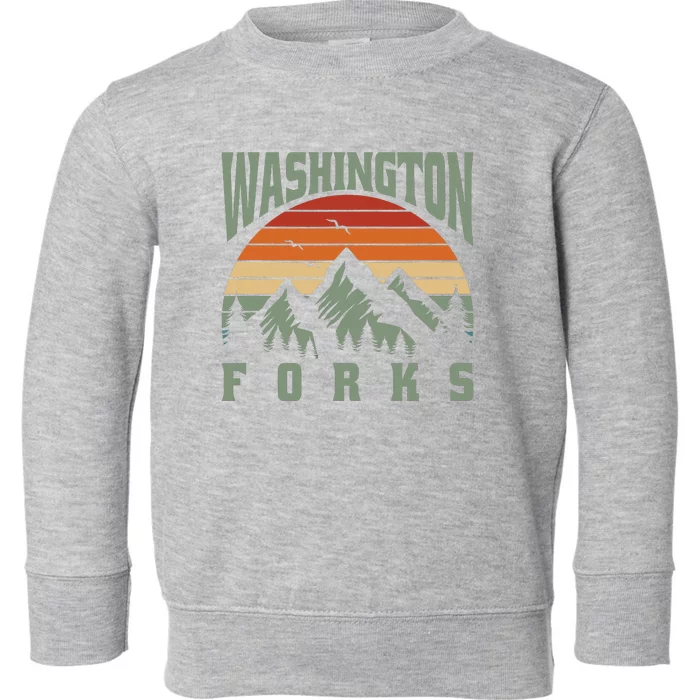 Home Funny Washington Forks Toddler Sweatshirt