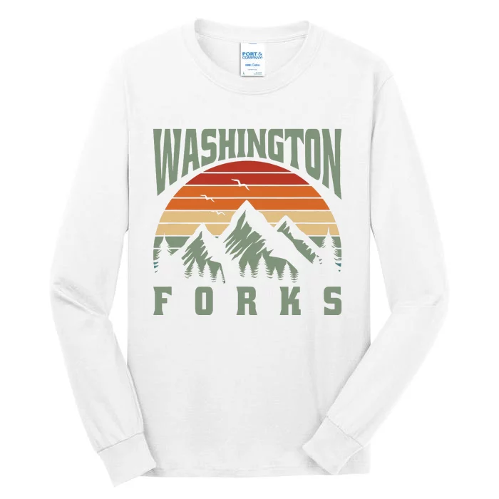 Home Funny Washington Forks Tall Long Sleeve T-Shirt