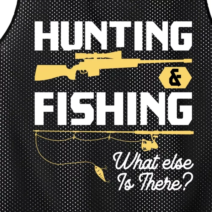 Hunting & Fishing What Else Is There Funny Fisher & Hunter Mesh Reversible Basketball Jersey Tank