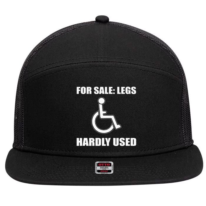 Handicapped For Wheelchair Humor 7 Panel Mesh Trucker Snapback Hat