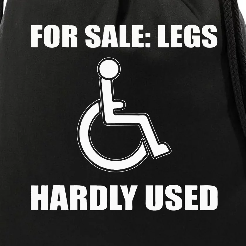 Handicapped For Wheelchair Humor Drawstring Bag