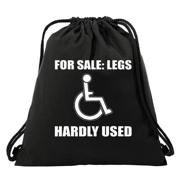 Handicapped For Wheelchair Humor Drawstring Bag