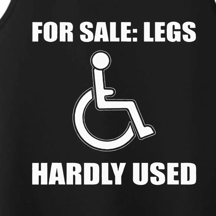 Handicapped For Wheelchair Humor Performance Tank