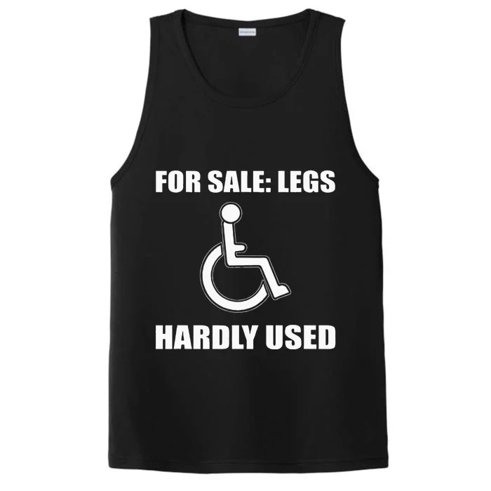 Handicapped For Wheelchair Humor Performance Tank