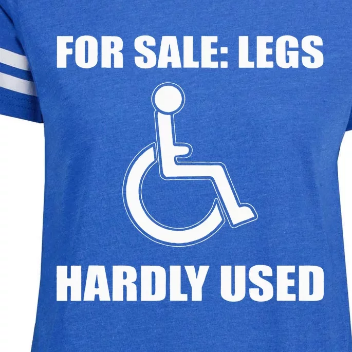 Handicapped For Wheelchair Humor Enza Ladies Jersey Football T-Shirt