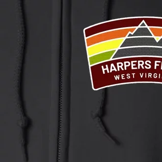 Harpers Ferry West Virginia Mountains Wv Vacation Souvenir Full Zip Hoodie