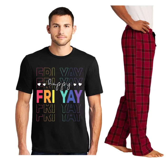 Happy Fri Yay Funny Teacher Friday Pajama Set