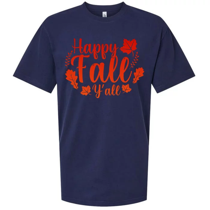 Happy Fall Yall Sueded Cloud Jersey T-Shirt