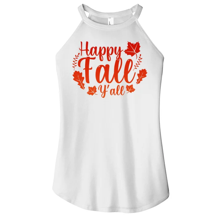 Happy Fall Yall Women’s Perfect Tri Rocker Tank