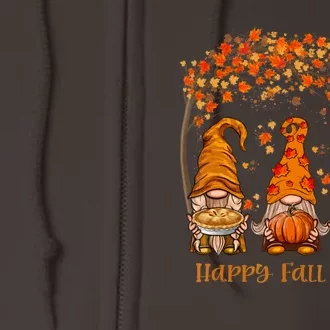 Happy Fall Y'all Gnome Autumn Gnomes Pumpkin Spice Season Full Zip Hoodie