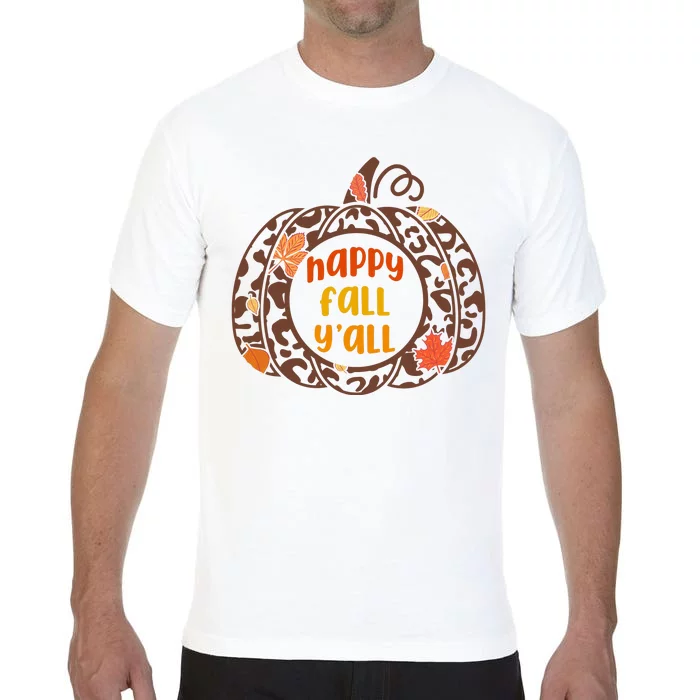 Happy Fall Yall Festive Pumpkin Comfort Colors T-Shirt