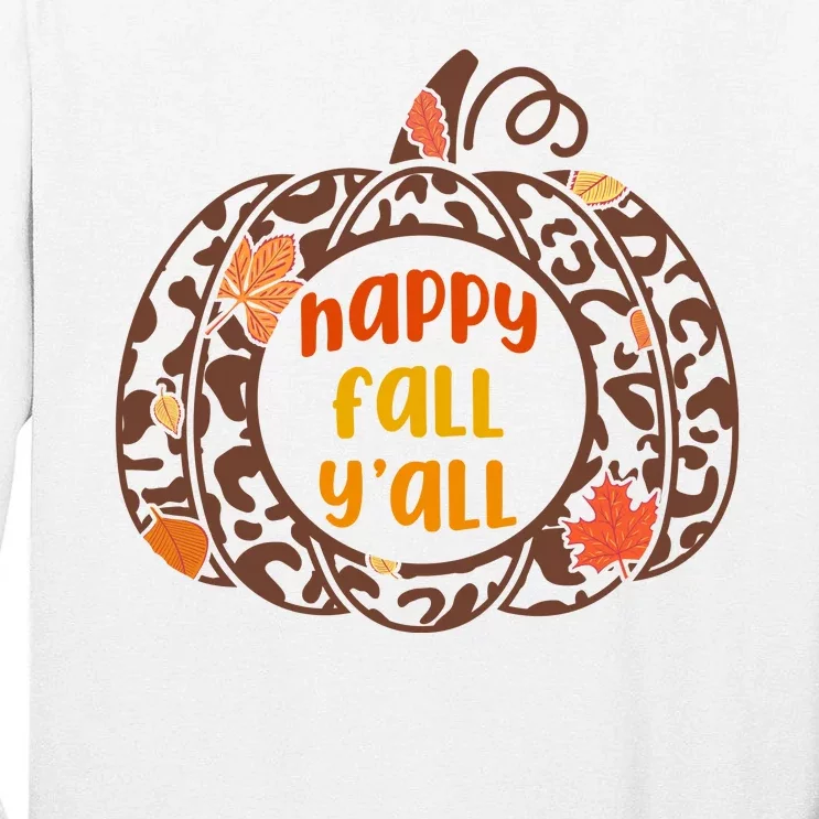 Happy Fall Yall Festive Pumpkin Tall Long Sleeve T-Shirt