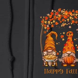 Happy Fall YAll Gnome Autumn Gnomes Pumpkin Spice Season Full Zip Hoodie