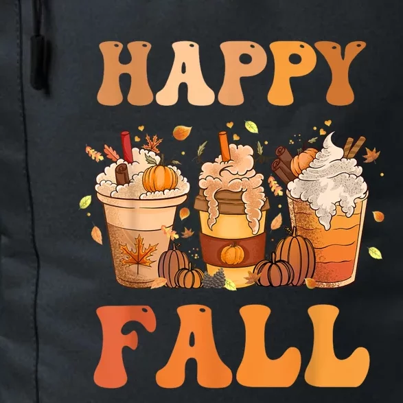 Happy Fall Yall Autumn Halloween Pumpkin Spice Latte Daily Commute Backpack