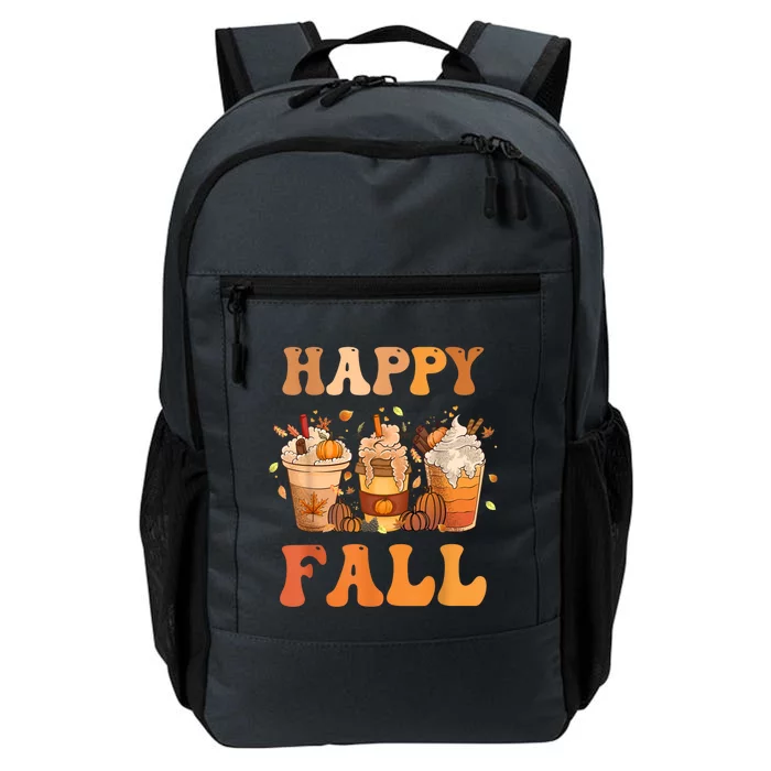 Happy Fall Yall Autumn Halloween Pumpkin Spice Latte Daily Commute Backpack