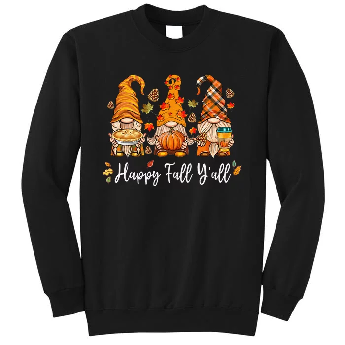 Happy Fall Y'all Gnome Pumpkin Truck Autumn Thanksgiving Sweatshirt