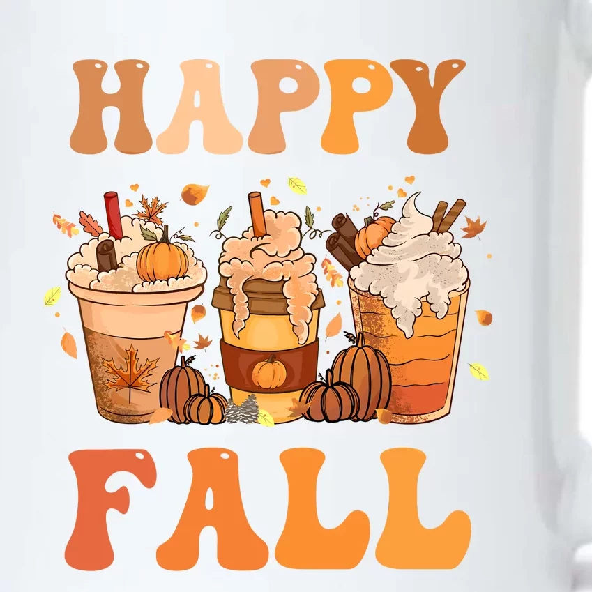 Happy Fall YAll Autumn Halloween Pumpkin Spice Latte Black Color Changing Mug