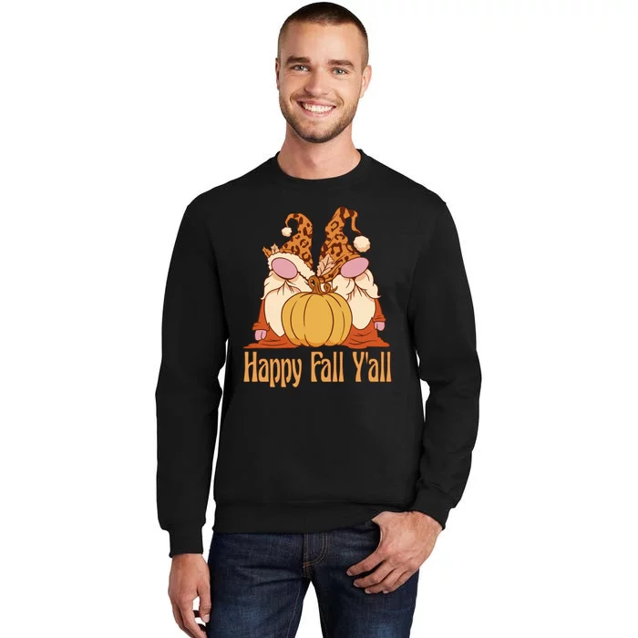 Happy Fall Y'all Gnome Cute Pumpkin Sweatshirt