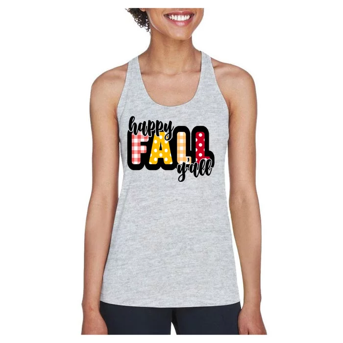 Happy Fall Yall Cozy Women's Racerback Tank