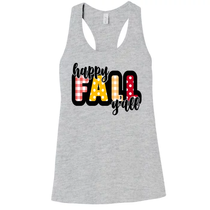 Happy Fall Yall Cozy Women's Racerback Tank