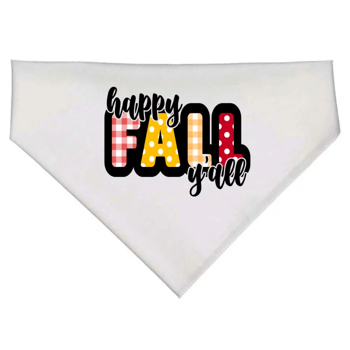 Happy Fall Yall Cozy USA-Made Doggie Bandana