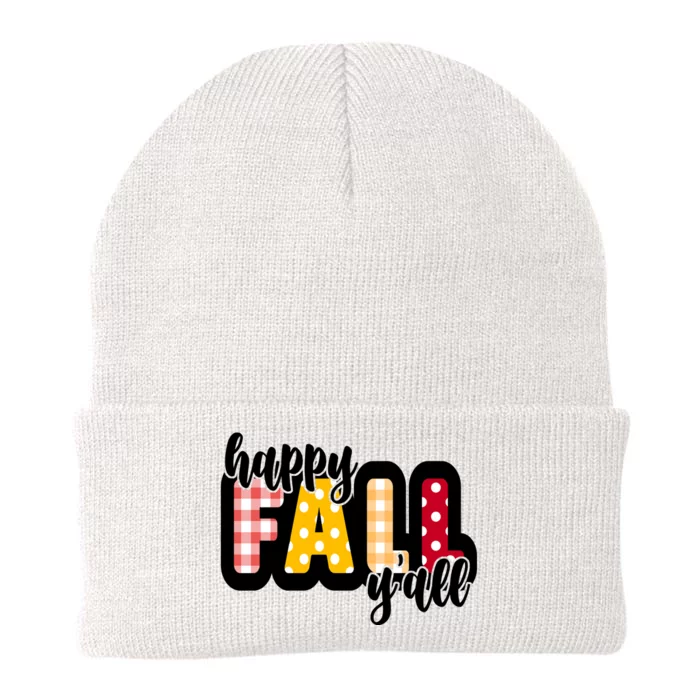 Happy Fall Yall Cozy Knit Cap Winter Beanie