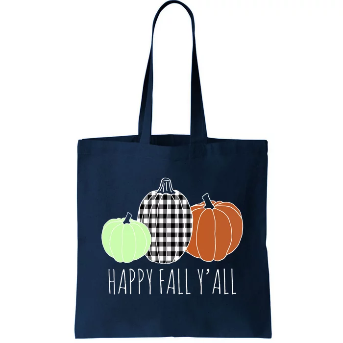 Happy Fall Yall Pumpkin Tote Bag