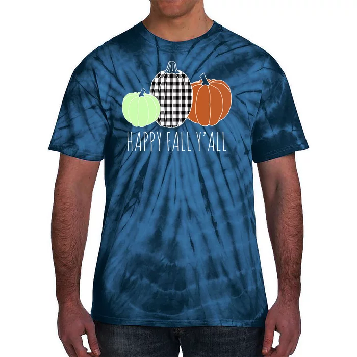 Happy Fall Yall Pumpkin Tie-Dye T-Shirt