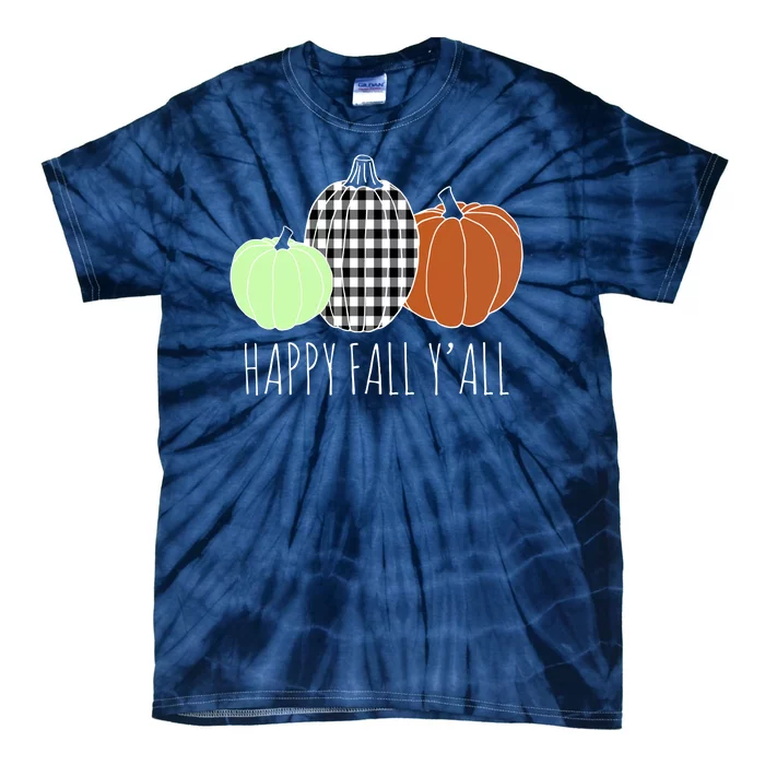 Happy Fall Yall Pumpkin Tie-Dye T-Shirt