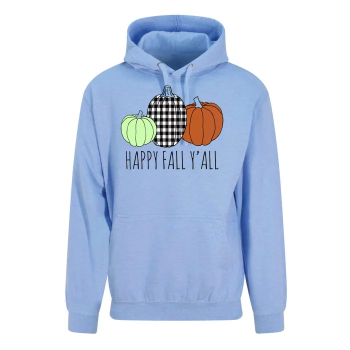 Happy Fall Yall Pumpkin Unisex Surf Hoodie