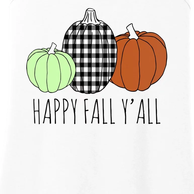 Happy Fall Yall Pumpkin Ladies Essential Tank